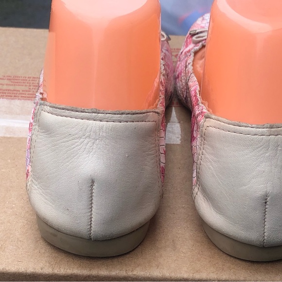 Paver Womens Pink Purple Sneak Skin Printed ballet slip on shoes Size 38/7US - Picture 6 of 13